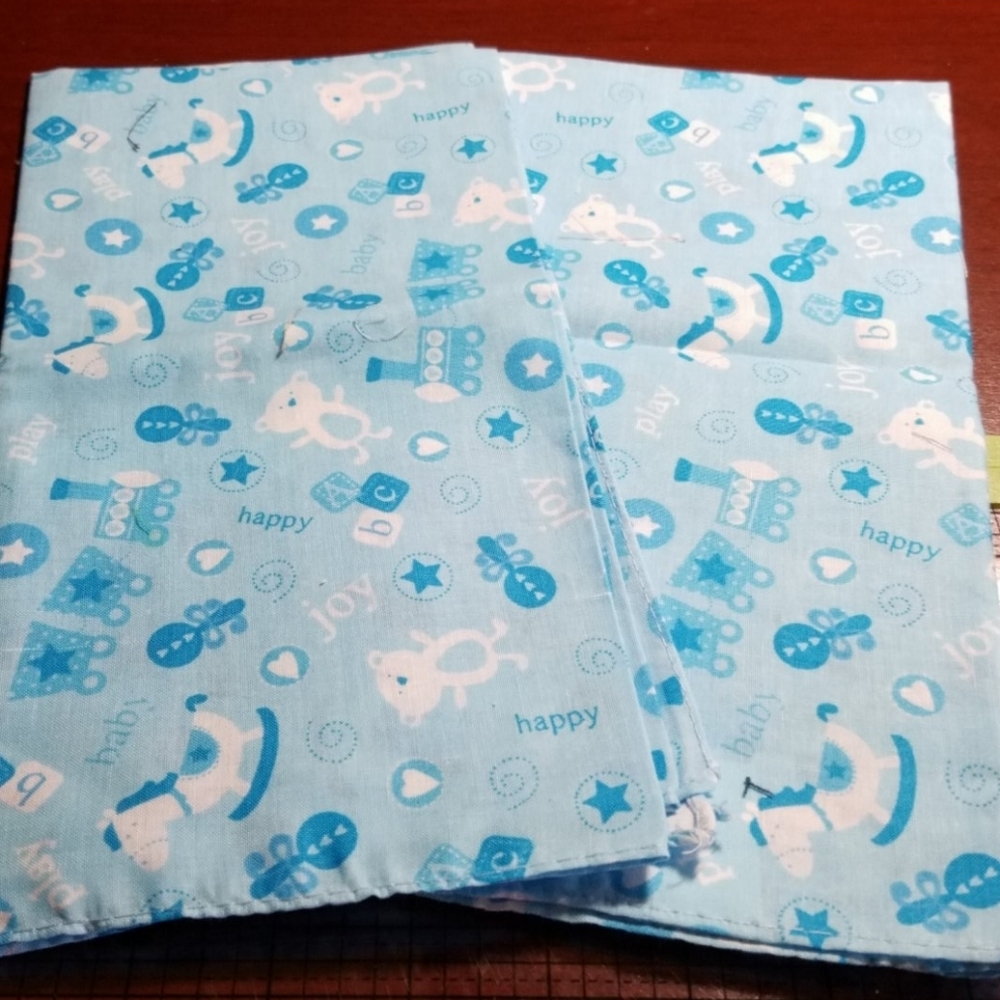 Baby Blue Handkerchief 22" Square Set of 2